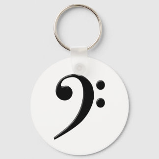 Bass Clef - F Clef Music Symbol Schlüsselanhänger