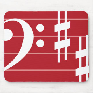 Bass Clef Mouse Pad Mousepad