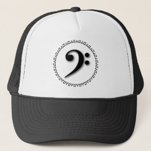 Bass Clef Music Note Design Truckerkappe