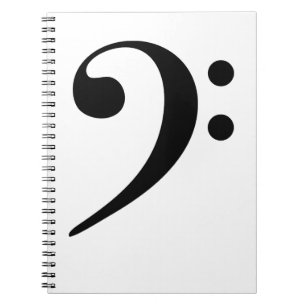 Bass Clef Music Notizblock