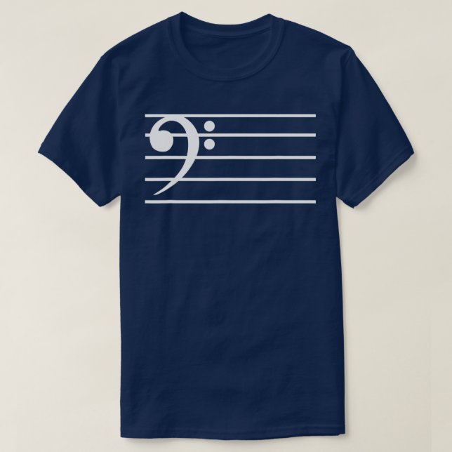 Bass-clef-Note T-Shirt (Design vorne)
