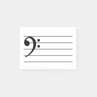Bass Clef Post-it-Notizen Post-it Klebezettel