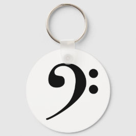 Bass Clef Schlüsselanhänger