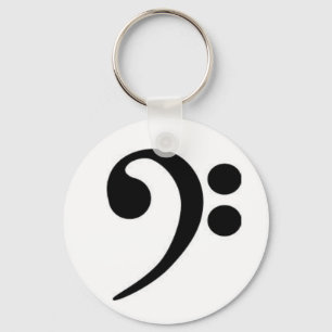 Bass Clef Schlüsselanhänger