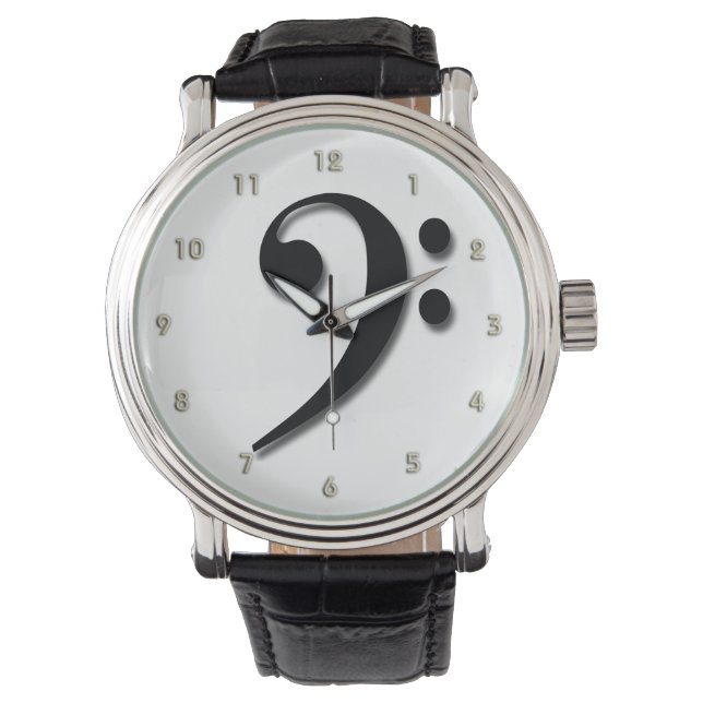 Bass Clef Watch. Armbanduhr (Vorderseite)