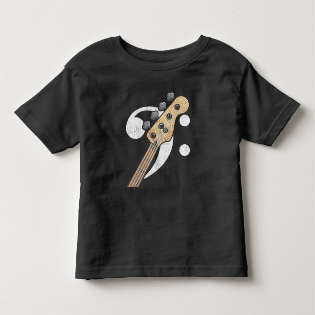 Bass Clever Guitar Bass Player Musiker Kleinkind T-shirt (Vorderseite)