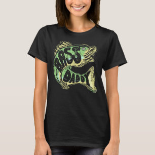 Bass Daddy Angeln Große Berge Basssee Angeln T-Shirt
