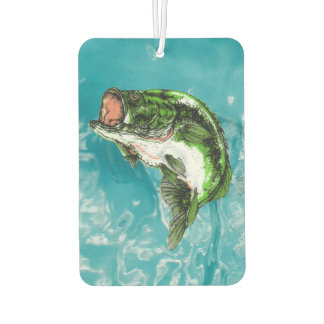 Bass, der aus Wasser austritt Autolufterfrischer