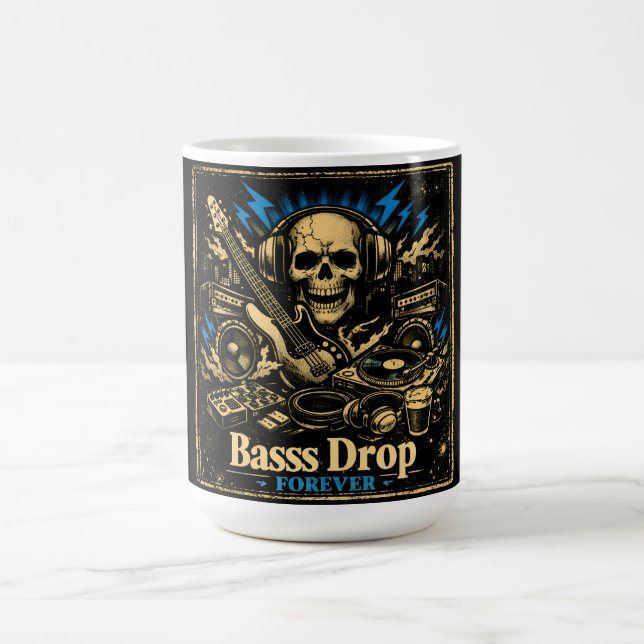 Bass Drop – Low Frequency Music Power Kaffeetasse (Mittel)