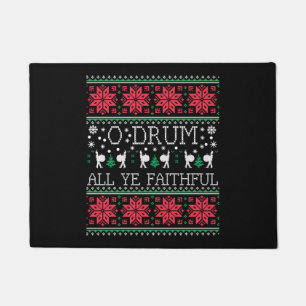 Bass Drum Drummer Christmas Ugly Sweater Gift Fußmatte