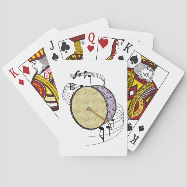 Bass Drum Spielkarten (Rückseite)