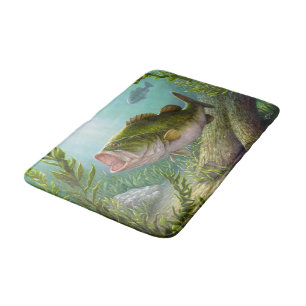 Bass-Fische Badematte