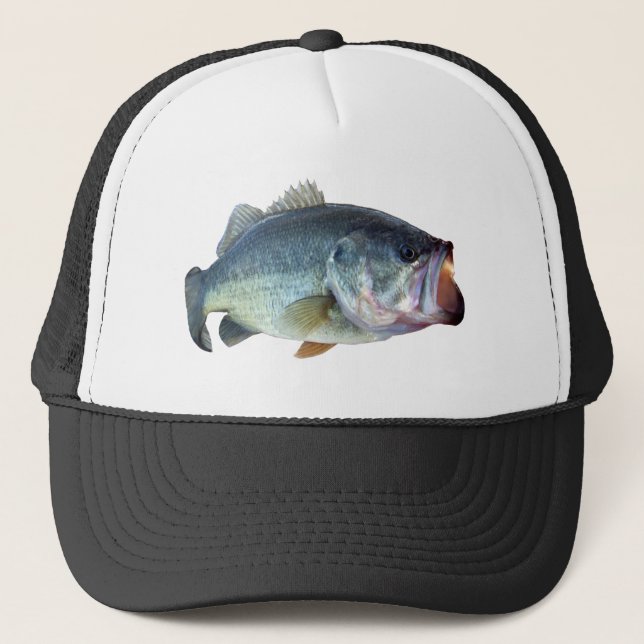Bass-Fische Truckerkappe (Vorderseite)