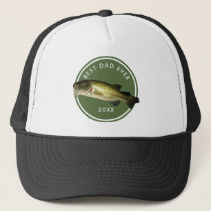 Bass Fischen Bester Vater jedes Jahr Truckerkappe