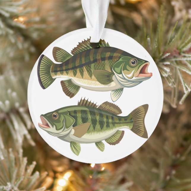 Bass Fischen Ornament (Baum)
