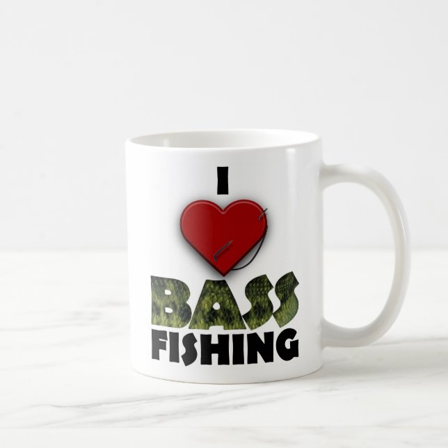 Bass-Fischen-Tasse Kaffeetasse (Rechts)