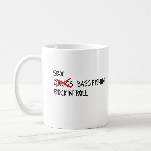 Bass-Fischen-Tasse Tasse (Links)