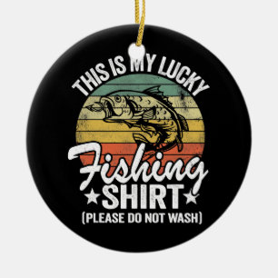 Bass Fischen Witze Spaß Fisherman Das ist mein Keramik Ornament