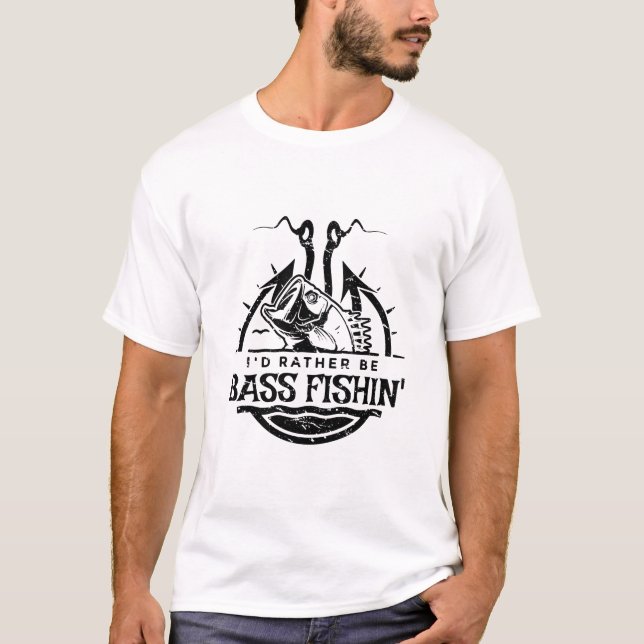 Bass-Fischer würde ich eher Barschangeln sein T-Shirt (Vorderseite)