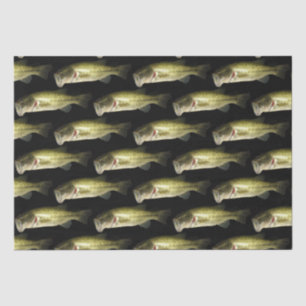 Bass Fish Masculine Muster Mens Seidenpapier