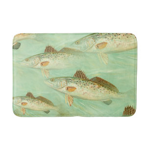 Bass Fish Muster Badematte