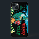 Bass Fish Wearing in Crown haben wir Black Backgro iPhone 13 Hülle<br><div class="desc">This vintage crate label of a bass fish wearing a crown on black background will please any vintage art lover. It is an advertisement for KingFish Peas. The colors are very vivid and sharp. Choose this artprint on your product today.</div>