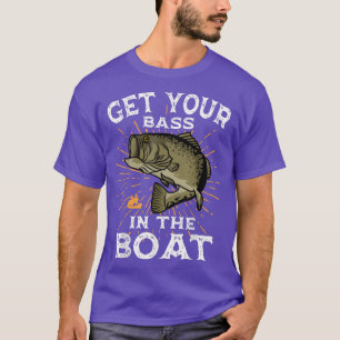 Bass Fishing Angler Sport Black Fish T-Shirt