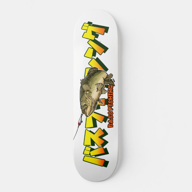 BASS FISHING B SKATEBOARD (Vorderseite)