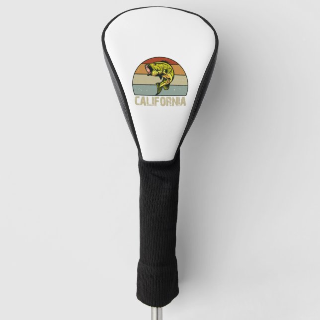 Bass Fishing California Golf Headcover (Vorderseite)