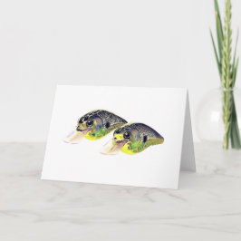 Bass Fishing Crankbait Grußkarte Karte