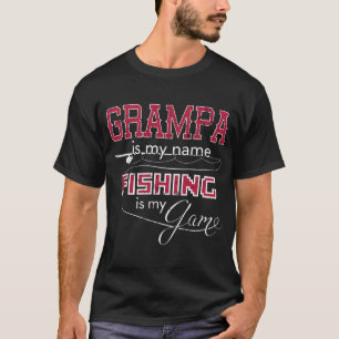 Bass Fishing Grampa Angelspiel T-Shirt