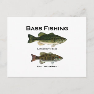 Bass Fishing-Logo (Largemouth - Mund) Postkarte