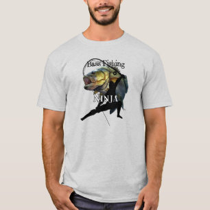 Bass Fishing Ninja Light Fishing T-Shirt