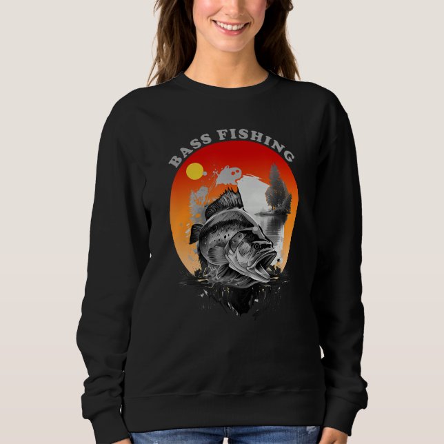Bass Fishing Sweatshirt (Vorderseite)