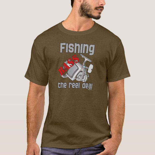 Bass Fishing the Reel Deal T-Shirt (Vorderseite)