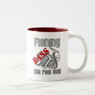 Bass Fishing the Reel Deal Zweifarbige Tasse