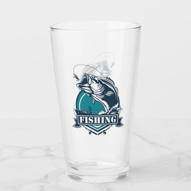 Bass Fishing Vector Glas (Vorderseite)