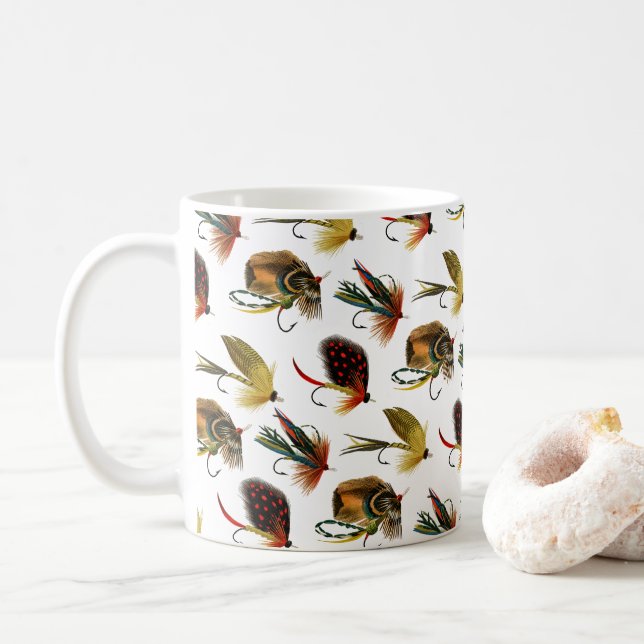 Bass-Fliegen Kaffeetasse (Mit Donut)