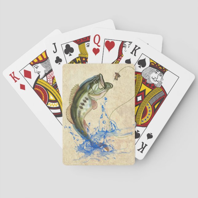 Bass Fly Fishing Bicycle Playing Cards Spielkarten (Rückseite)
