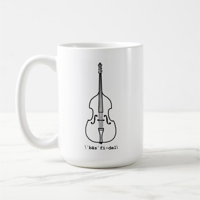 Bass-Geigen-Tasse Kaffeetasse (Links)