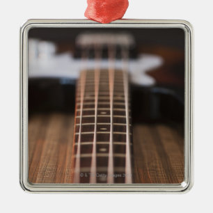 Bass-Gitarre 2 Silbernes Ornament