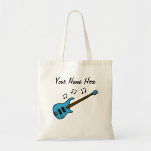 Bass Gitarre Custom Tote Bag Bassist Musikergesche Tragetasche