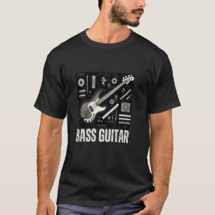 Bass-Gitarre Groove Musiker Bassist Bassspieler T-Shirt