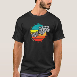 Bass-Gitarre Liebhaber Gitarrist Bassspieler Retro T-Shirt