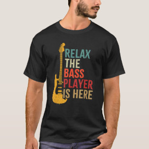 Bass Gitarre Retro Relax der Bass Player ist hier T-Shirt
