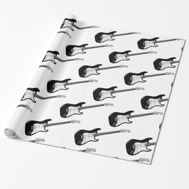 Bass-Gitarren-Packpapier Geschenkpapier (Ungerollt)