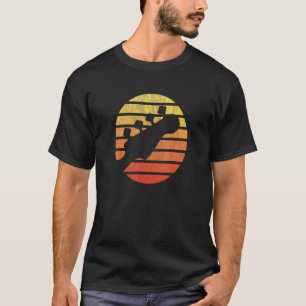 Bass-Gitarrist Bassist Bass-Gitarre Retro-Sonnenun T-Shirt