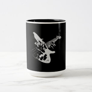Bass-Gitarrist Geschenk Bassist Zweifarbige Tasse
