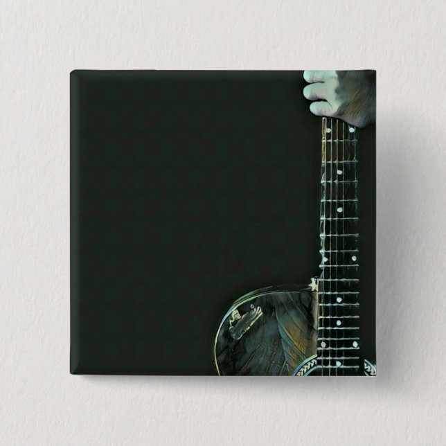 Bass-Gitarrist-Geschenke Button (Vorderseite)