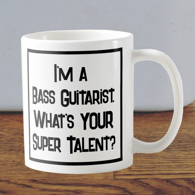 Bass Gitarrist Super Talent. Tasse (Von Creator hochgeladen)